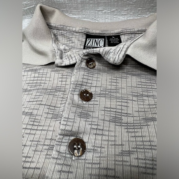 Vtg Pine needles golf club Polo shirt Large - Picture 4 of 9